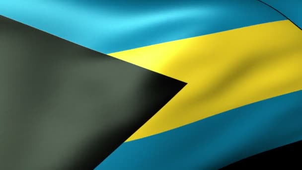 Bahamas bandera ondeando — Vídeo de stock