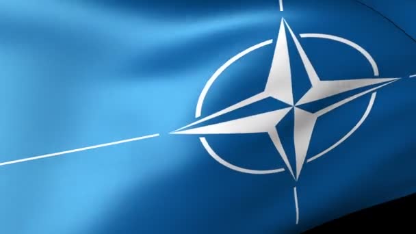 A NATO-zászló integet