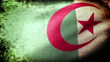 Cezayir bayrağı dalgalanıyor