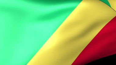 Kongo bayrağı dalgalanıyor