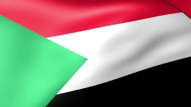Sudan bayrak sallayarak