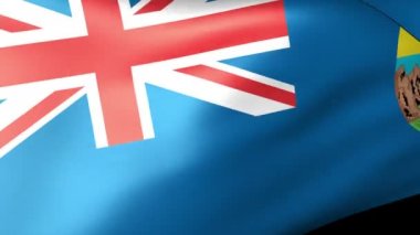 St Helena ve bağımlılıkları bayrak bayrak sallayarak