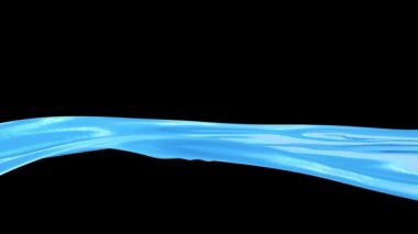 Mavi kadife kumaş sallayarak