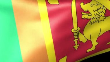 Sri Lanka bayrağı dalgalanıyor