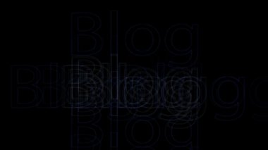 Blog sözcük animasyon