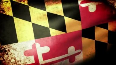 Maryland devlet bayrak sallayarak