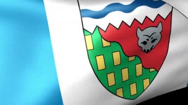 Kuzeybatı Toprakları bayrak sallayarak