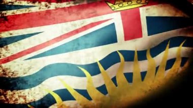 British Columbia bayrak sallayarak