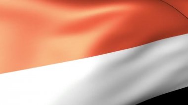 Monako bayrağı sallayarak