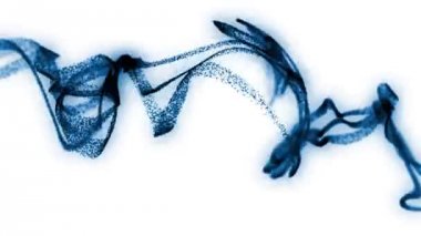 Beyaz arka plan karşı parçacıklar