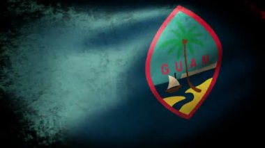 Guam devlet bayrak sallayarak