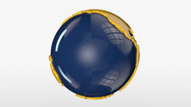 Rotazione globo terra — Video Stock