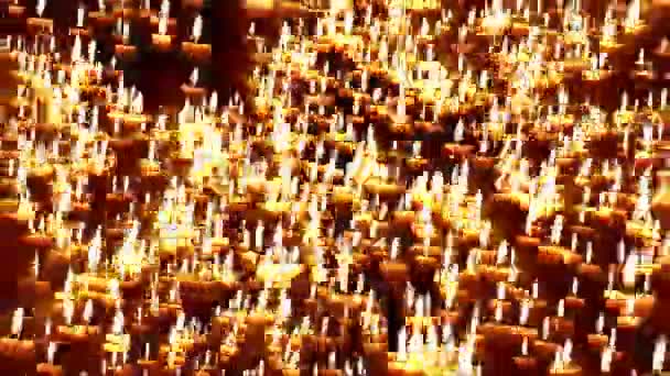 Candele che formano croce — Video Stock