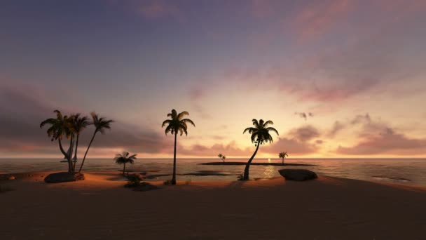 Île tropicale et voilier 