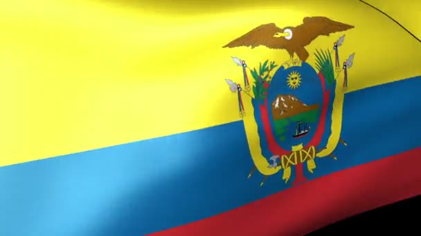 Ecuador zászló integetett