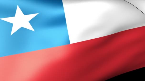 Chile ondeando bandera — Vídeos de Stock