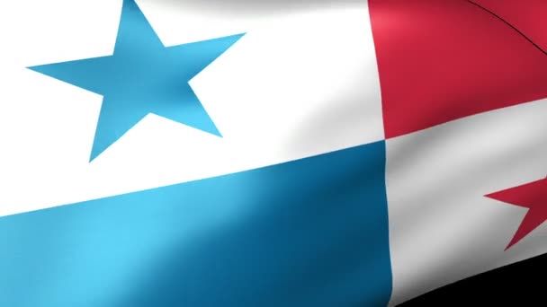 Bandiera Panama sventola — Video Stock