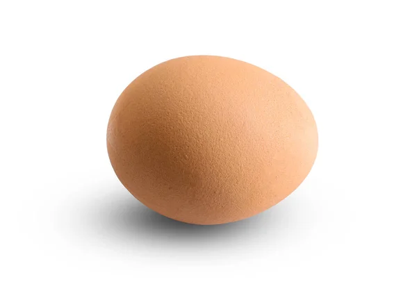 Куриные Яйца Изолированы Белом Фоне Обрезка Пути — стоковое фото