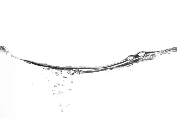 Spritzende Wasseroberfläche Mit Weißem Hintergrund — Stockfoto