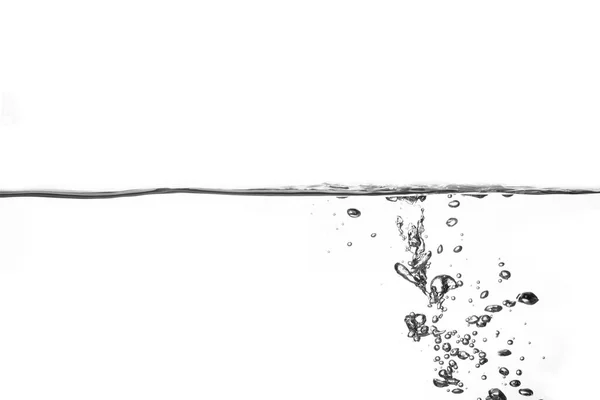 Splashing Water Surface White Background — Stock Photo, Image