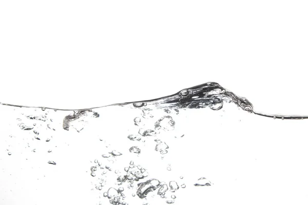 Spritzende Wasseroberfläche Mit Weißem Hintergrund — Stockfoto