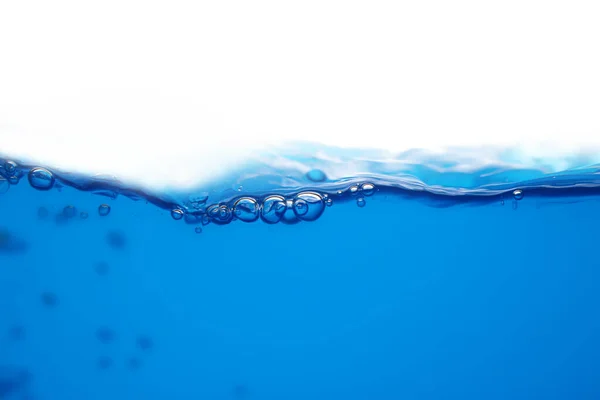 Die Oberfläche Blauen Wassers Das Spritzt Oder Sich Bewegt — Stockfoto