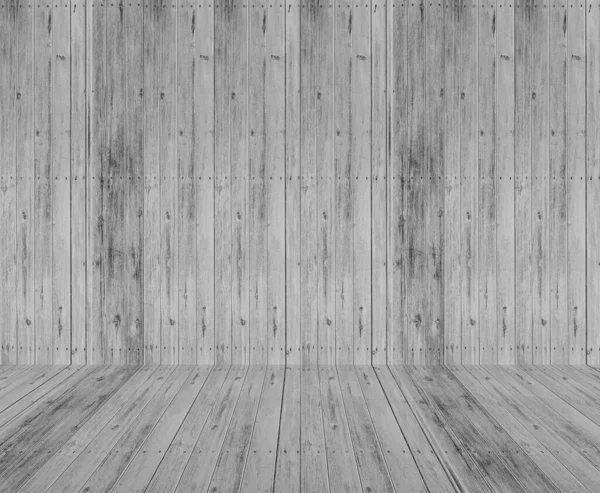 Wnętrze Drewniany Pokój Szary Kolor Drewniana Podłoga Tło Tło — Zdjęcie stockowe