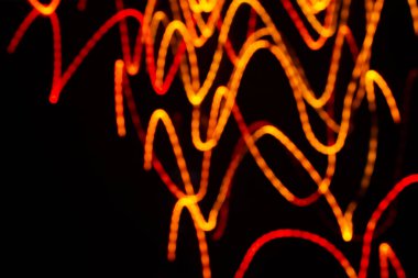 Siyah arkaplanda soyut ışık resmi