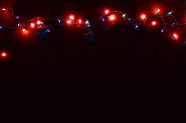 Renkli Noel ışıkları arka planı