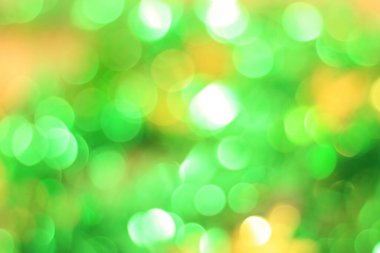 Soyut bokeh arkaplan, yeşil ve sarı - resim