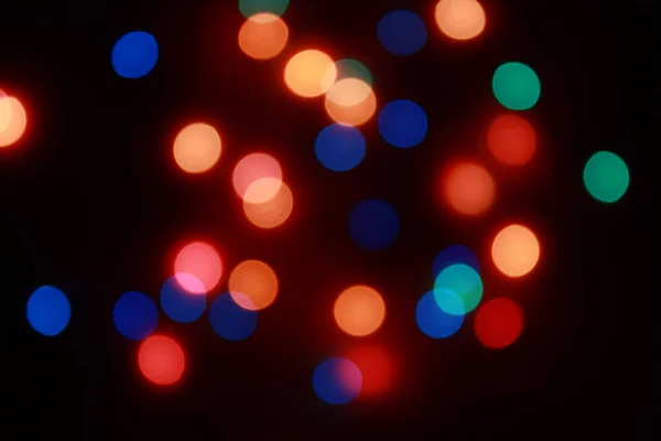 Fondo Bokeh Abstracto Navidad Redonda Celebraciones —  Fotos de Stock