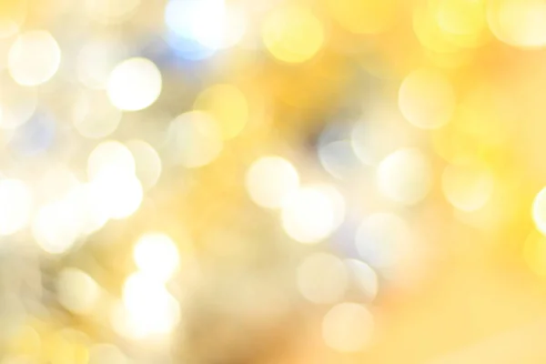Abstract bokeh background, gold color - image