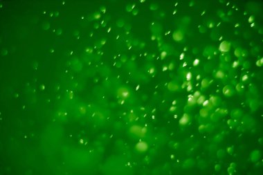 Yeşil UFO bokeh arkaplanı soyut - resimler