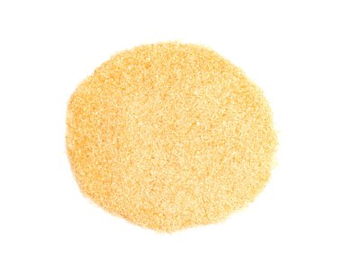 kahverengi şeker beyaz arkaplanda izole edilmiş