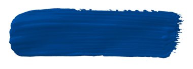 mavi fırça beyaz arkaplanda izole edildi