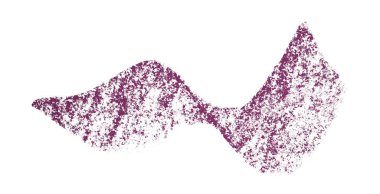 Mor boya fırçası darbesi beyaz arkaplanda izole