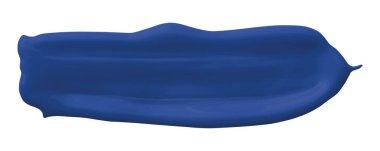 mavi fırça beyaz arkaplanda izole edildi