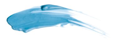 Açık mavi fırça beyaz arkaplanda izole edildi