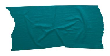 yeşil buruşmuş bant beyaz arkaplanda izole.