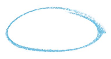 Açık mavi kalem vurgulama daire işareti beyaz arkaplanda izole