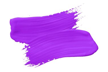 Beyaz arka planda yalıtılmış mor fırça