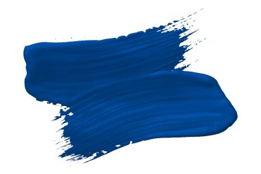 mavi fırça beyaz arkaplanda izole edildi