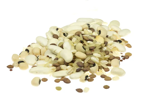 Legumbres mixtas con arroz — Foto de Stock