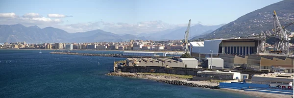 Vista del astillero de Castellammare di Stabia — Foto de Stock