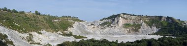 Solfara volcan havadan görünümü