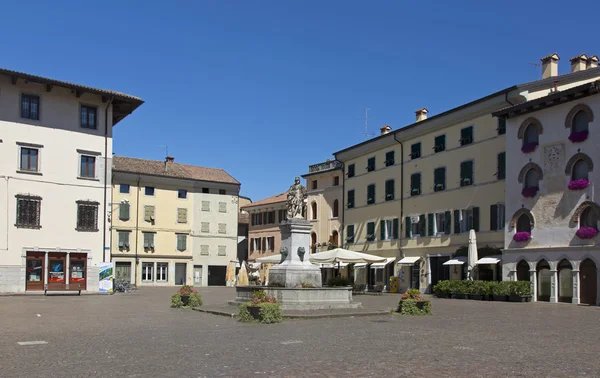 Dettaglio facciata cattedrale di Udine — Foto Stock