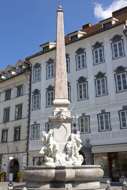 Robba çeşme Kent Meydanı, Ljubljana, Slovenya