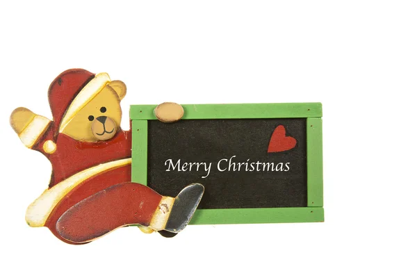 Vánoční dřevěná dekorace — Stock fotografie