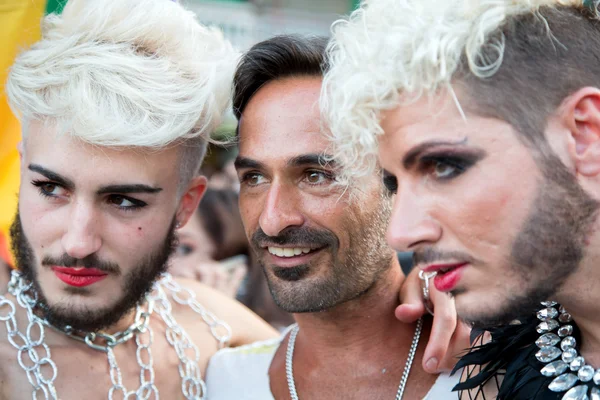 Napoli, İtalya, 11 Temmuz 2015: üç katılımcı Napoli g