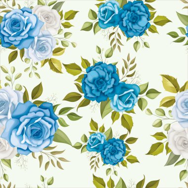 Güzel çiçek desensiz desen tasarımı